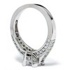 Pompeii3 Pave Diamond Engagement Semi Mount Ring 14K White Gold Setting - 3 of 4