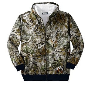 Boulder Creek by KingSize Men's Big & Tall Full-Zip Thermal Hoodie - 1 of 4