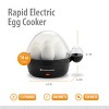 Toastmaster Rapid Electric Egg Cooker with Auto-Off, 7 Egg Capacity for Soft, Medium and Hard Boiled Eggs, Poaching Tray, Black - 2 of 4