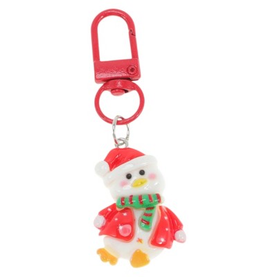 Unique Bargains Christmas Keychain Lobster Clasp Alloy Resin Colorful 1 Pc