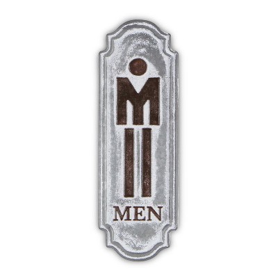 Cheung's Lovina Rustic Mens Room Placard