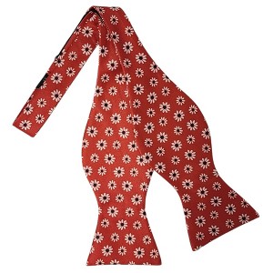 Men's Floral Printed 2.75" x 4.75" Adjustable 16" - 21" Self-Tie Bow Tie - 1 of 4