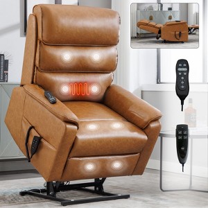 NicBex Chenille Lift Recliner Chair for Elderly,Cozy Massage Chairs with Massage and Lumbar Heating,Modern Reclining Chairs for Living Room - 1 of 4