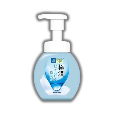 Rohto Mentholatum Hada Labo Gokujyun Hyaluronic Acid Face Foam | high water-holding capacity, - (5.41 oz)