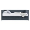 TIRAMISUBEST Twin Size Corduroy Daybed with 2 Storage Drawers, Upholstered Daybed Frame Sofa Bed with Wood Slats Support - 3 of 4