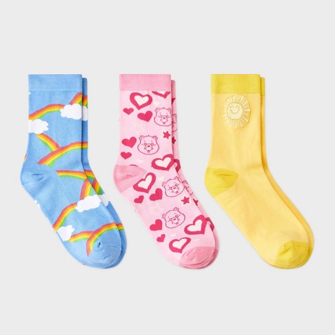 Women's Care Bears X Skinnydip Graphic Socks - 3pk : Target