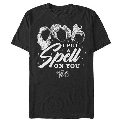 Men's Disney Hocus Pocus Put Spell On You Silhouette T-shirt - Black ...