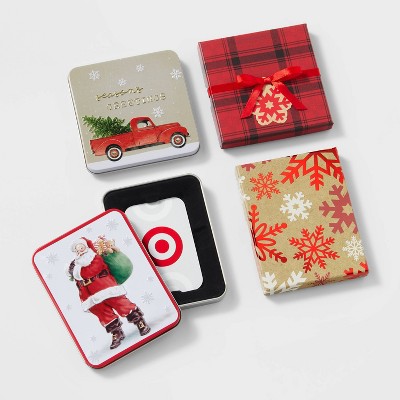 4ct Snowed In Gift Card Holder Red - Wondershop™