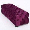 NicBex Modern 50.75" Bedroom Bench Velvet Accent Stools with Cushioned Top for Bedroom and Entryway - 4 of 4
