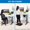 Mount-It! Electric Standing Desk Frame | Height Adjustable Motorized Sit Stand Desk Base | Single Motor Stand Up Ergonomic Workstation | White - 2 of 4