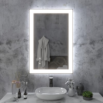 Black Framed LED Mirror