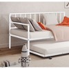 YONWAY Twin Daybed with Trundle, Metal Bed Frame with Trundle, Daybed & Trundle Frame Set with Wheels & Metal Slat Support - 4 of 4