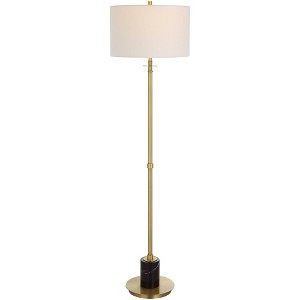 Uttermost Guard 65" Black Marble and Antiqued Brass Floor Lamp - 1 of 1