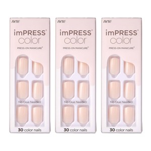 KISS Products imPRESS Color Press-On Manicure Fake Nails - 3pk/90ct - 1 of 4