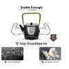 Itopfox Stovetop Safe Japanese Cast Iron Tea Kettle, Diamond Design Teapot with Removable Infuser for Loose Leaf Tea, Dark Green - 3 of 4