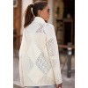 Women's Diamond Openwork Knit Cardigan - LASCANA - 3 of 4