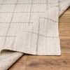 Hauteloom Nissa Cream Checkered Wool Rug - 4 of 4