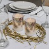 Lumabase 2ct Battery Operated LED Glass Candles with Moving Flame Green Pines - 3 of 4