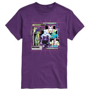 Men's - Disney - Villians Group Vapor Wave Short Sleeve Graphic T-Shirt - 1 of 3