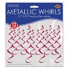 Beistle Metallic Whirls, Assorted Colors, 8-13.5" & 4-25", (24/Pkg) - 2 of 2