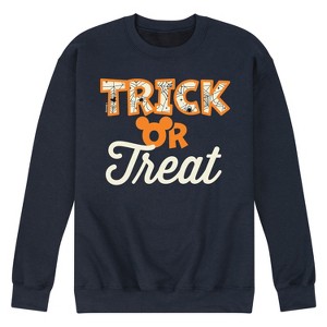 Men's - Disney - Trick Or Treat Mickey Fill Graphic Fleece Sweatshirt - 1 of 4