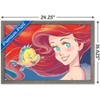 Trends International Disney The Little Mermaid - Ariel Close-Up Framed Wall Poster Prints - 3 of 4