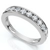 Pompeii3 1/3ct Princess Cut Diamond Wedding Ring White Gold - 3 of 4