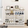 ORRD 4-Drawer Shoe Storage Cabinet, Slim Freestanding Organizer with Adjustable Shelf, White - 4 of 4
