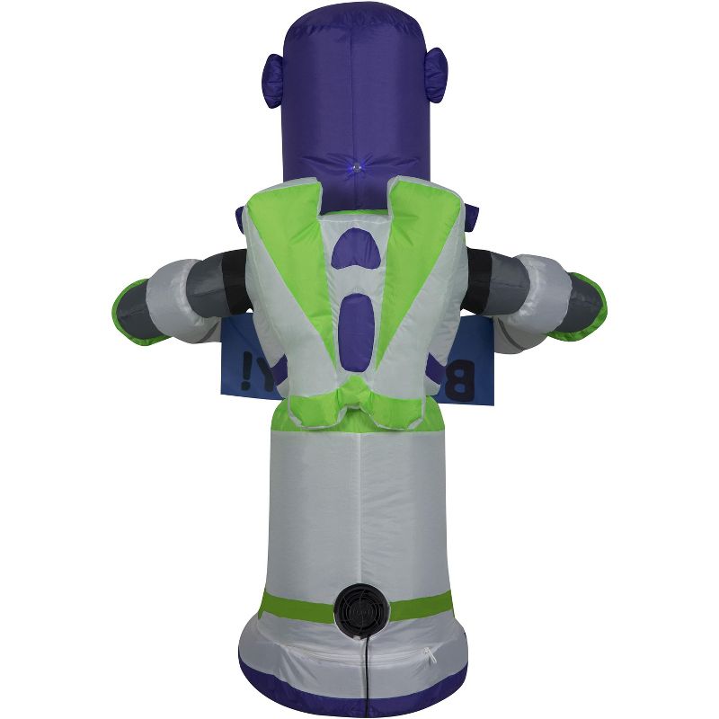 Gemmy Airblown Inflatable Birthday Party Buzz Lightyear, 3.5 ft Tall, White, 4 of 6