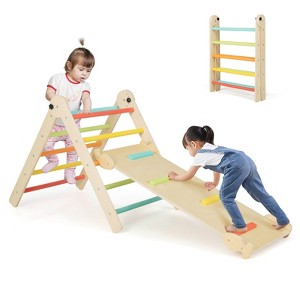 Safstar 3-in-1 Triangular Climbing Toys Foldable & Height-adjustable Triangle Set - 1 of 4