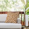Deny Designs Avenie Boho Daisies Square Outdoor Throw Pillow Brown/Gold - 2 of 4