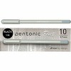 Pentonic Ballpoint Pens Frosted Pale Gray Barrel with Black In, 0.7 mm Fine Point - Pack of 10 - 2 of 4