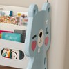 CAVINAS Kids Bookshelf with 8/12 Toy Bins,Open Shelf Bookcase with 2/3-Tier Book Display,Modern Book Shelves for Bedroom,Kids Toy Storage Organizer - 3 of 4