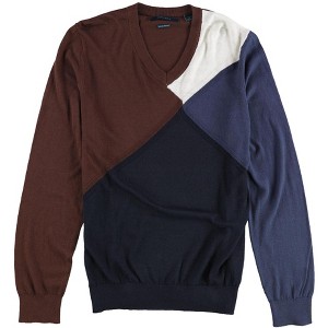 Perry Ellis Mens Color Block Knit Sweater - 1 of 2