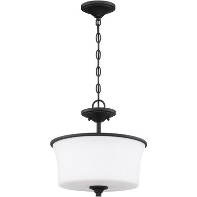 Flat Black Clear Glass Outdoor Wall Sconce