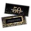 50th Birthday Candy Party Favors Wrapped Hershey's Chocolate Bars or Wrappers Only by Just Candy - 2 of 2