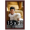 PosterPalooza | Minimalist Brown Picture Frame - UV Acrylic, Foam Board Backing, Hanging Hardware - 2 of 4
