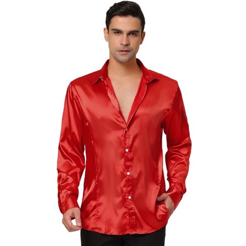 Satin Silk Shirt with Full Sleeves