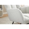 Wooakway Teddy Fabric Rocking Chair With Adjustable Footrest - 4 of 4