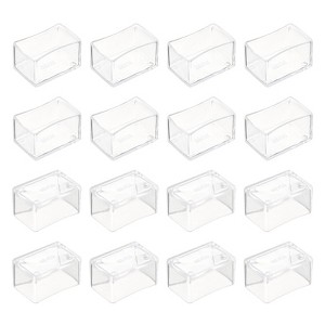 Unique Bargains Non-Slip Rectangle Chair Leg Wood Tile Floor Protectors - 1 of 4