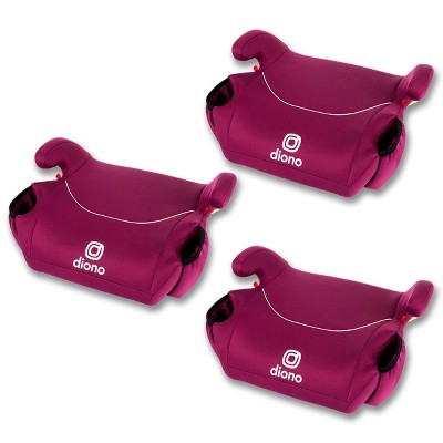 Image of Diono Solana - Pack of 3 Backless Booster Car Seats, Pink