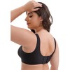 INSPIRE CHIC Women's Mesh Wireless Push Up Minimizers Wide Straps Lightweight Breathable Seamless Soft Bras - 2 of 4