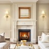 DORESshop 8 in. 1-Light Gold Wall Sconce, Wall Sconce with Detachable Bulbs and Fabric Shade for Living Room (2-Pack) - 4 of 4