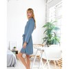ADR Women's Classic Soft Knit Short Lounge Robe with Pockets - 3 of 3