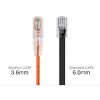 Monoprice Cat6 Ethernet Patch Cable - 14 Feet - Orange | Snagless RJ45 Stranded 550MHz UTP CMR Riser Rated Pure Bare Copper Wire 28AWG - SlimRun - 2 of 4