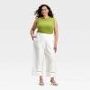 Women's High-Rise Ladder Trim Pull-On Pants - A New Day™ - 3 of 3