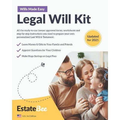 Legal Will Kit - (2021 Edition) by  Estatebee (Paperback)