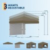 10x10 ft Pop-Up Canopy Tent - Heavy-Duty Instant Canopy with 1 Removable Mesh Sidewall, One-Person/One-Button Push Setup - 3 of 4