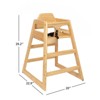 FONTOI Breast Feeding Accessories Kit, Portable Feeding with Perimeter Rail, Baby Booster Seat, Compact Toddler Chair, Walnut Brown, 22.9"*29.2"*20" - 2 of 4