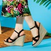 Allegra K Women's Platform Espadrille Wedge Heel Sandals - 2 of 4